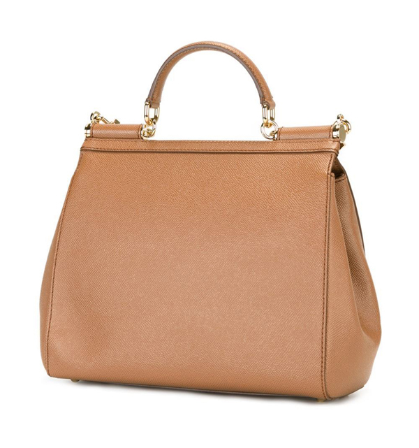 2017新作 SICILY DOLCE & GABBANA ドルチェ&ガッバーナ コピー バッグ DAUPHINEレザー ラージサイズ Caramel BB6235A10018M417